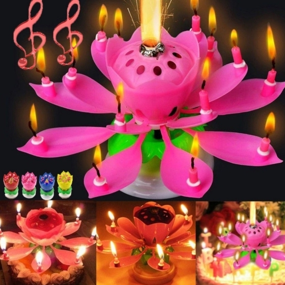 Birthday flower Candle - Picture 3 of 4